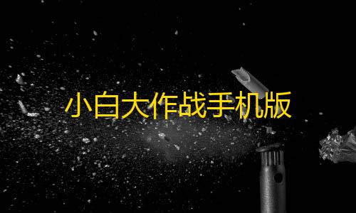 暗区突围透视辅助小白大作战手机版